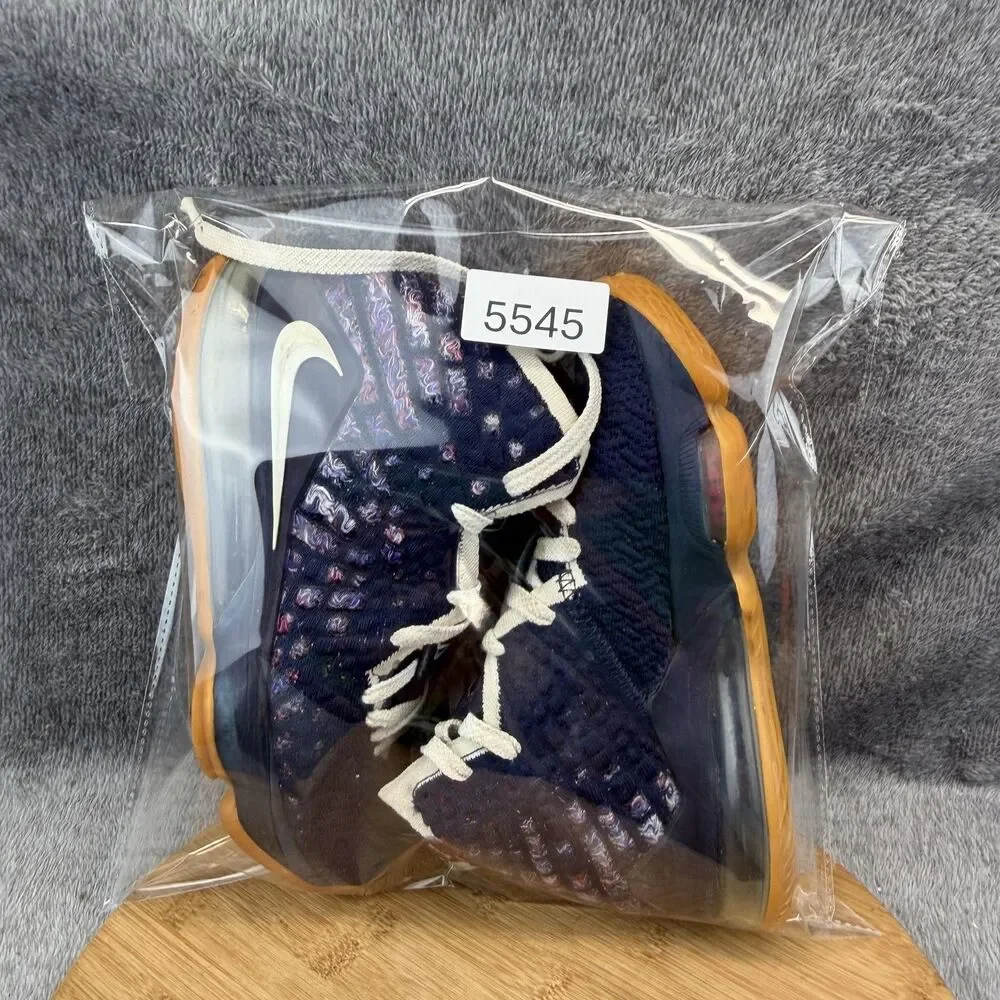Nike LeBron 17 Shoes Mens Size 5.5 Blue High Top Basketball Sneakers CD5056-400